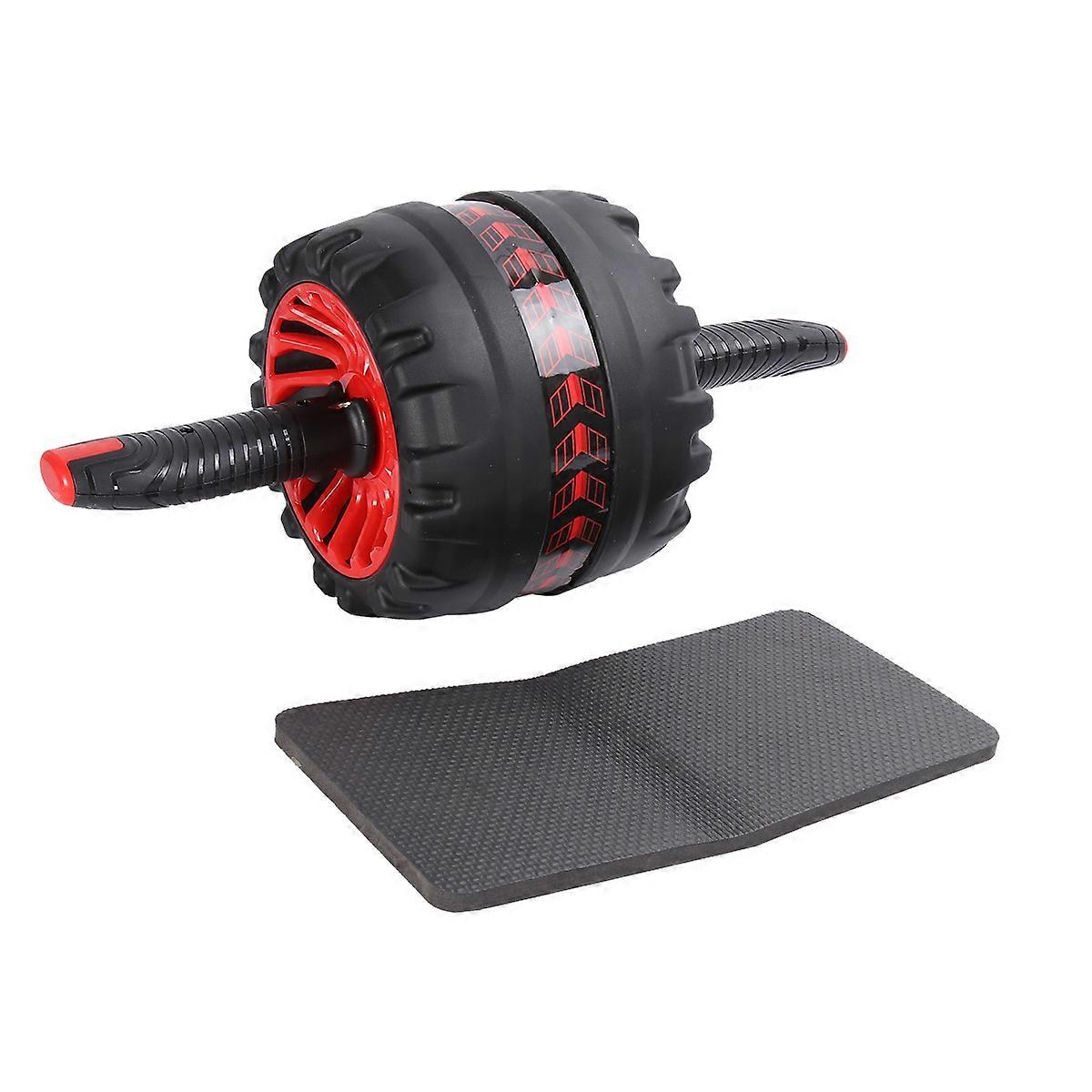 Skid Resistant Abdominal Exercise Roller with Thickened Wheel and Black Pad for Men and Women Fitness Workouts