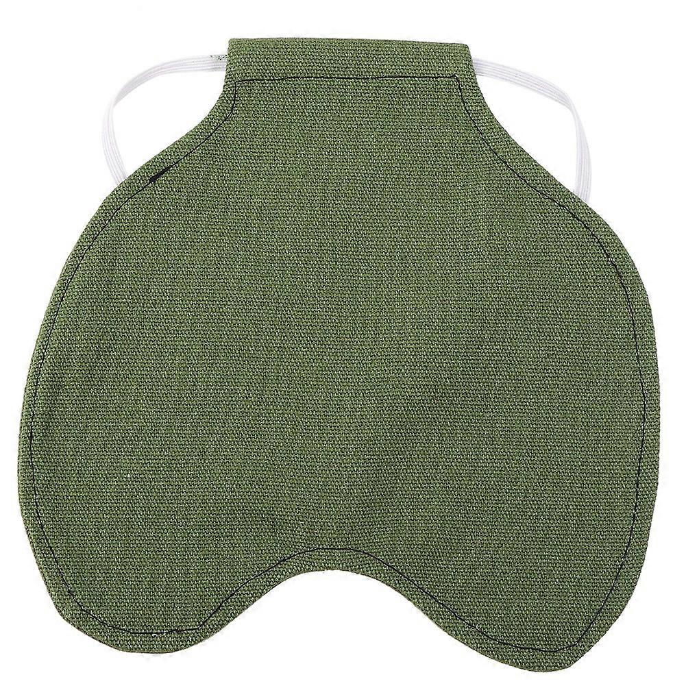 Pet Feather Protection Apron, Back Protector, Hen Saddle Protector, Double Jacket (20 x 19.5 cm), Green