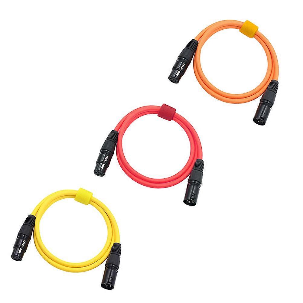 Mic Audio Cable Dmx512 Microphone Cable Live Performance 24 Awg Wire Red 200cm 1Pack