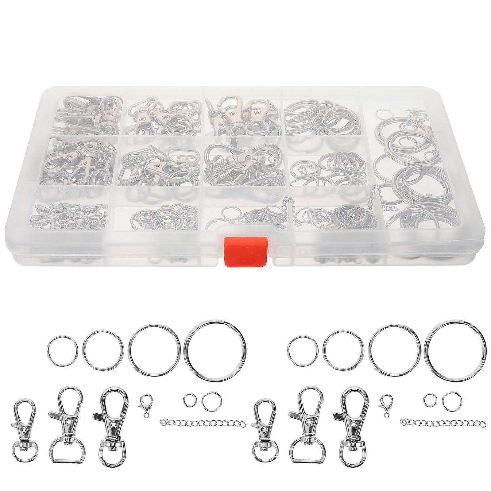Crafting Activities Buckles Kit Lobster Clasps for Diy Makers Silver 4.00X1.50X0.50CM 1 Set