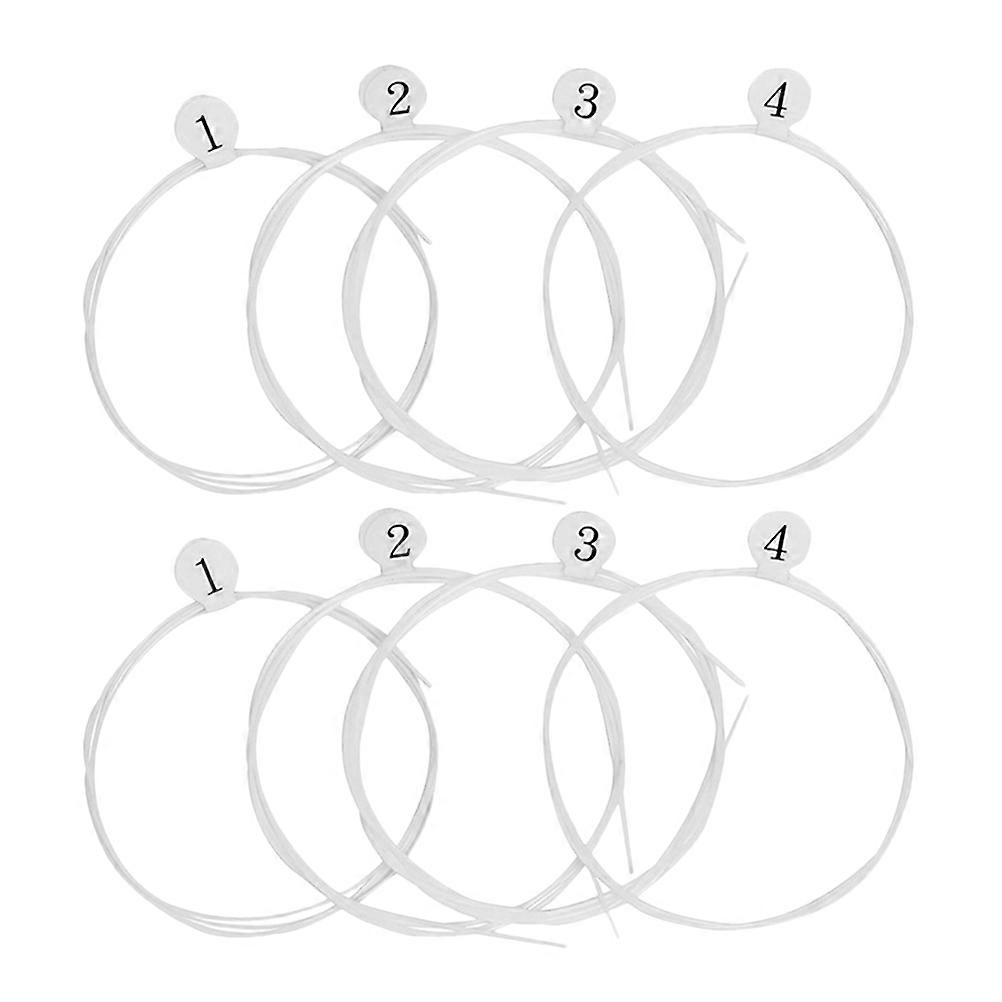 Nylon Ukulele Strings Set Durable Accessories For Practice Beginners 8Pcs
