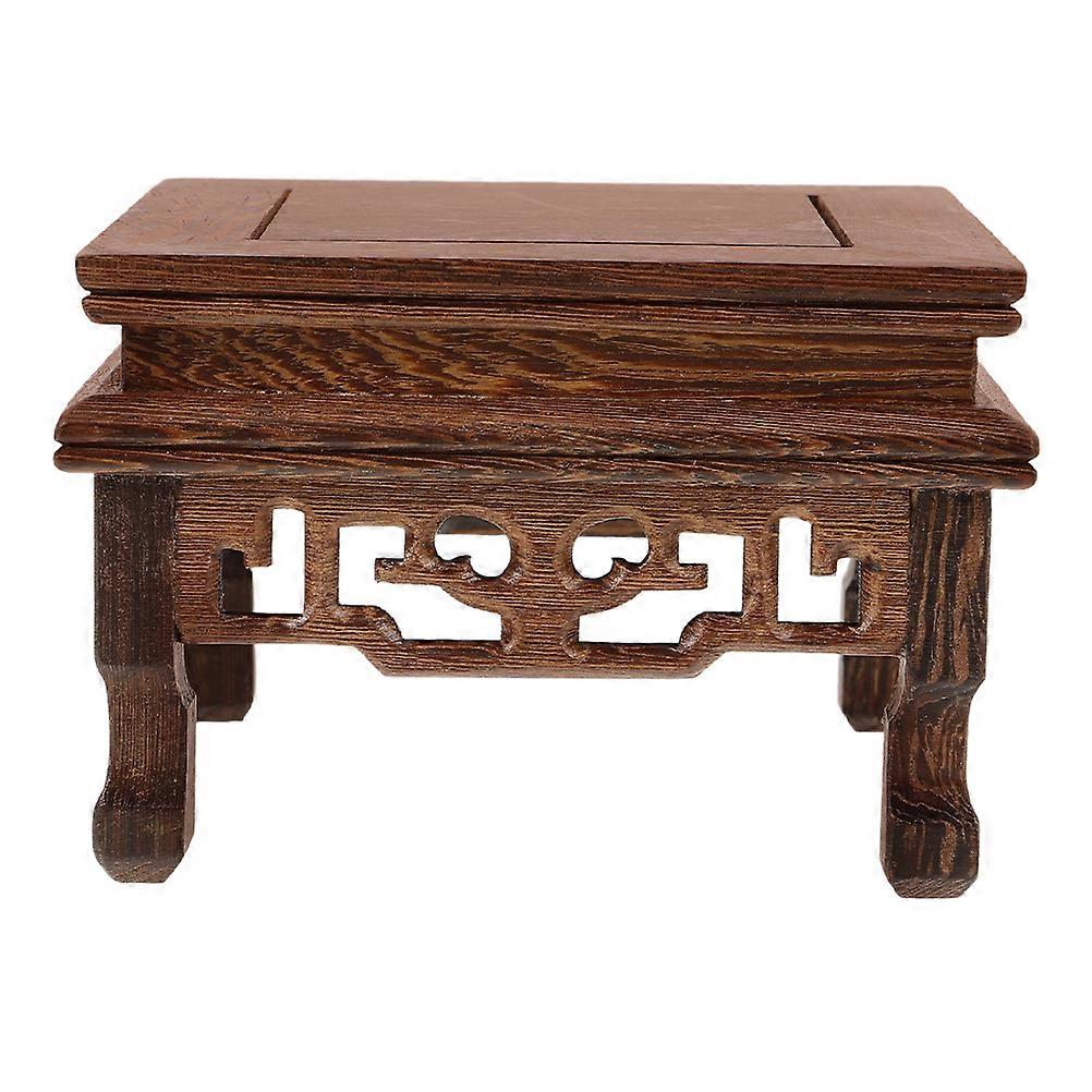 Wood Riser Rectangular Wood Riser For Indoor Use Multi Color Vase Display 8.00X8.00X7.70CM 1Set