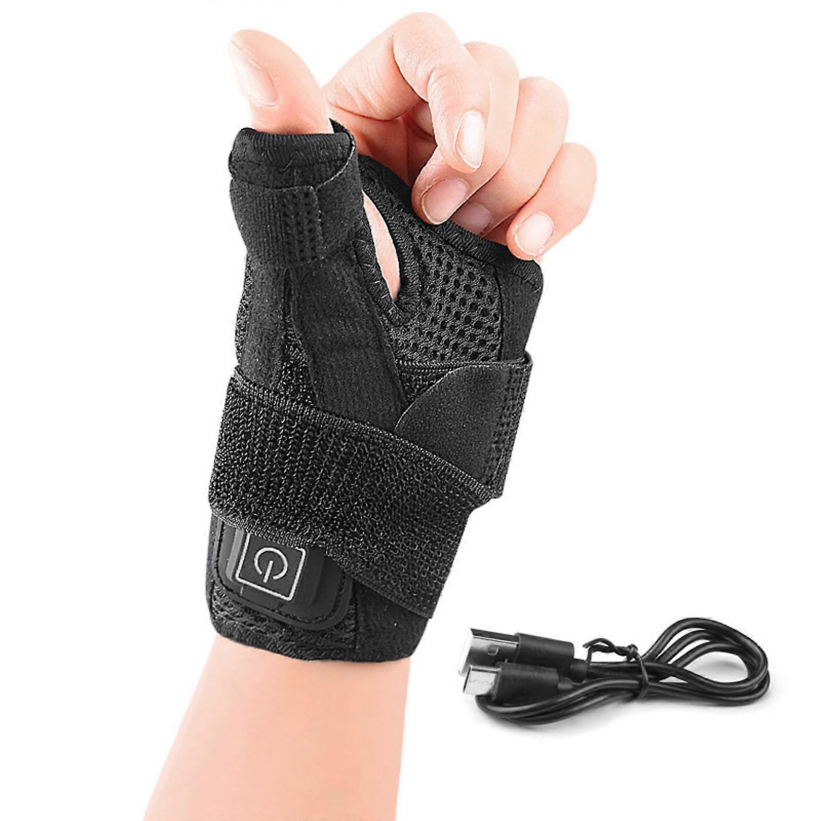 Electric Heated Wrist Wrap With 3 Temperature Settings, Wrist Heating Clamp And Heated Wrist Support For Home Use