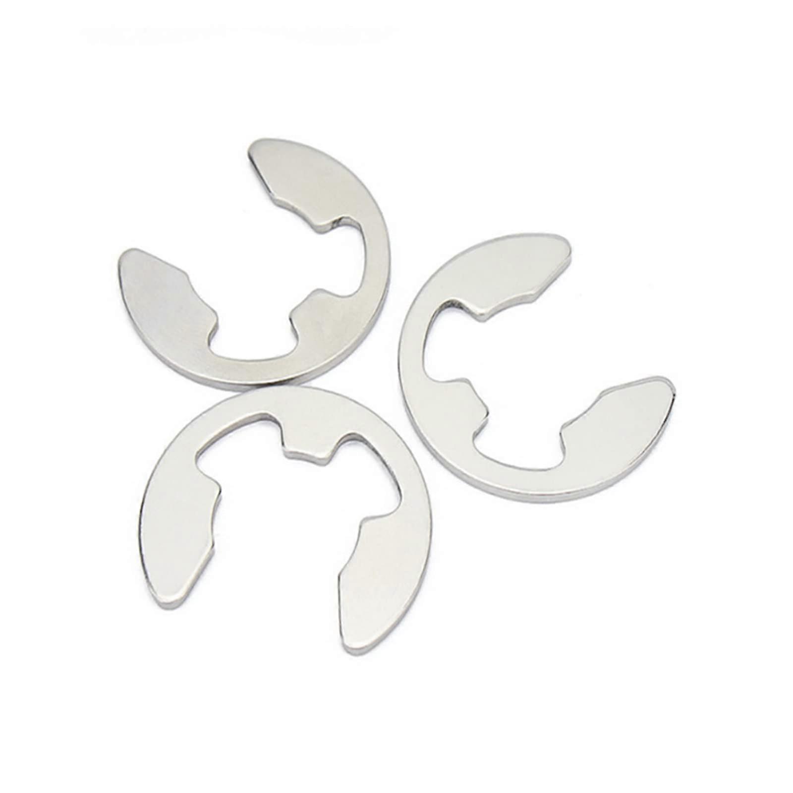 M2 M3 M4 M5 M6 M8 M10-M24 Stainless Steel Shaft External Retaining Lock E Clip Snap Collar Circlip Washer 304SS M24 5Pc