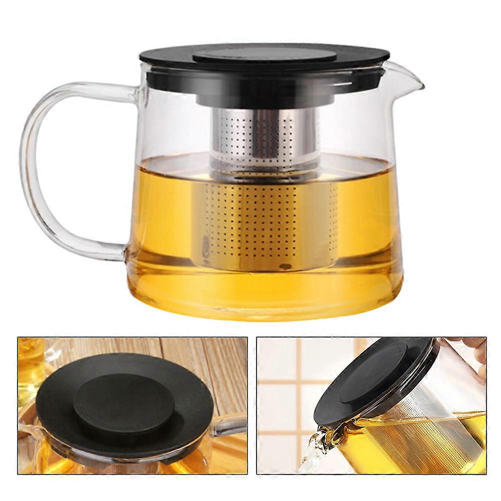 Teapot For Loose Leaf Tea Glass Teapot For Tea Drinkers 15x13.5x13.2cm 1pc