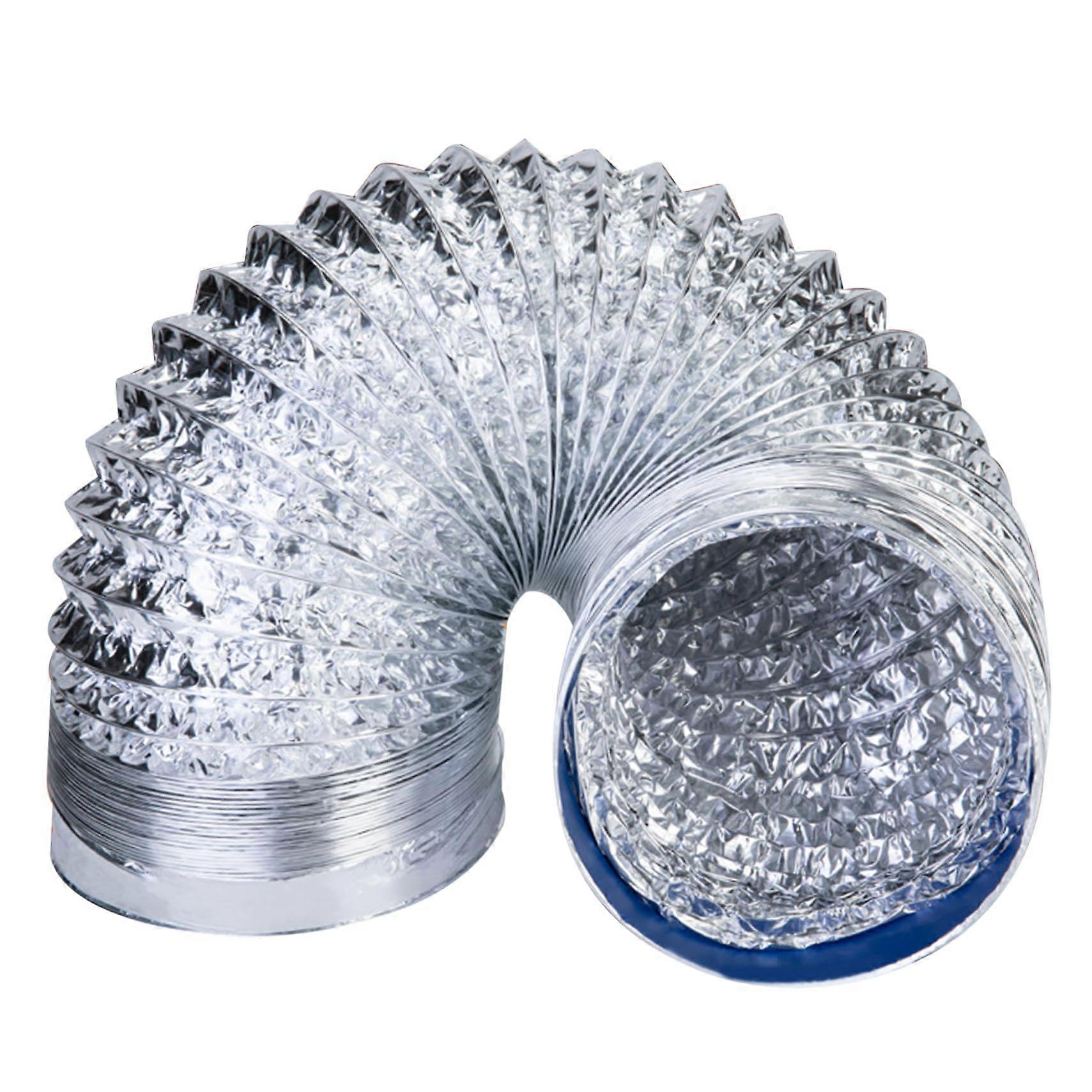 Dryer Vent Hose 7 Inch x 59 Inch Aluminum Foil Flexible Double Layer Duct for Portable AC Exhaust Systems