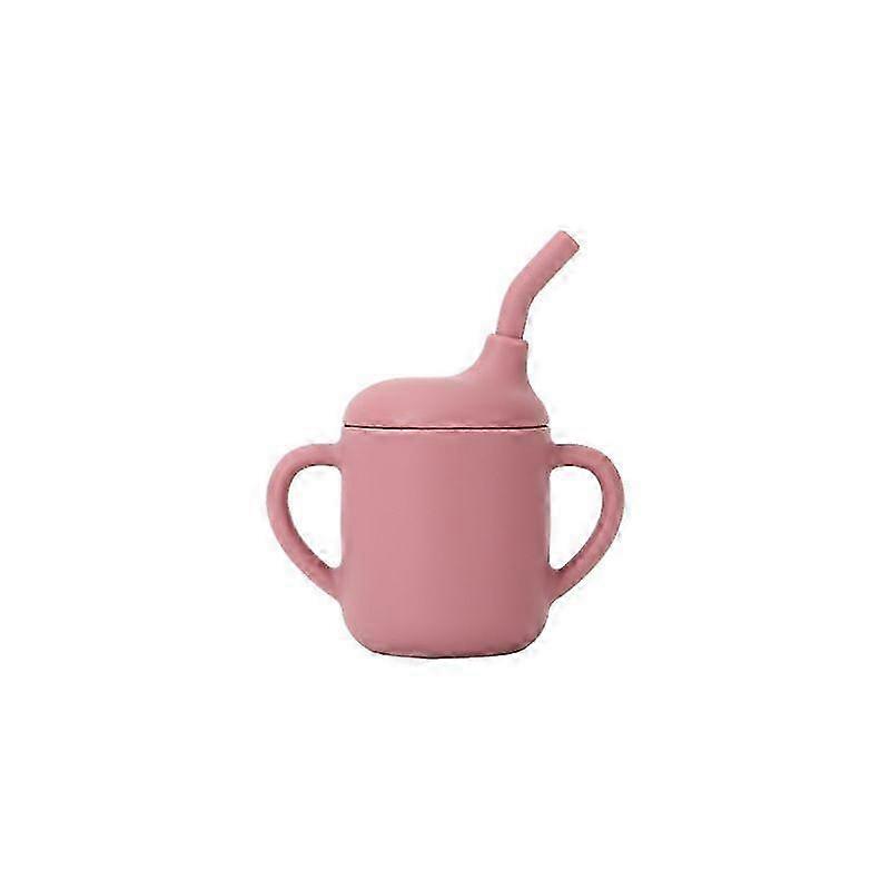 Children's Snack Cup - Portable Silicone Drinking Cup with Binaural Handle for Learning