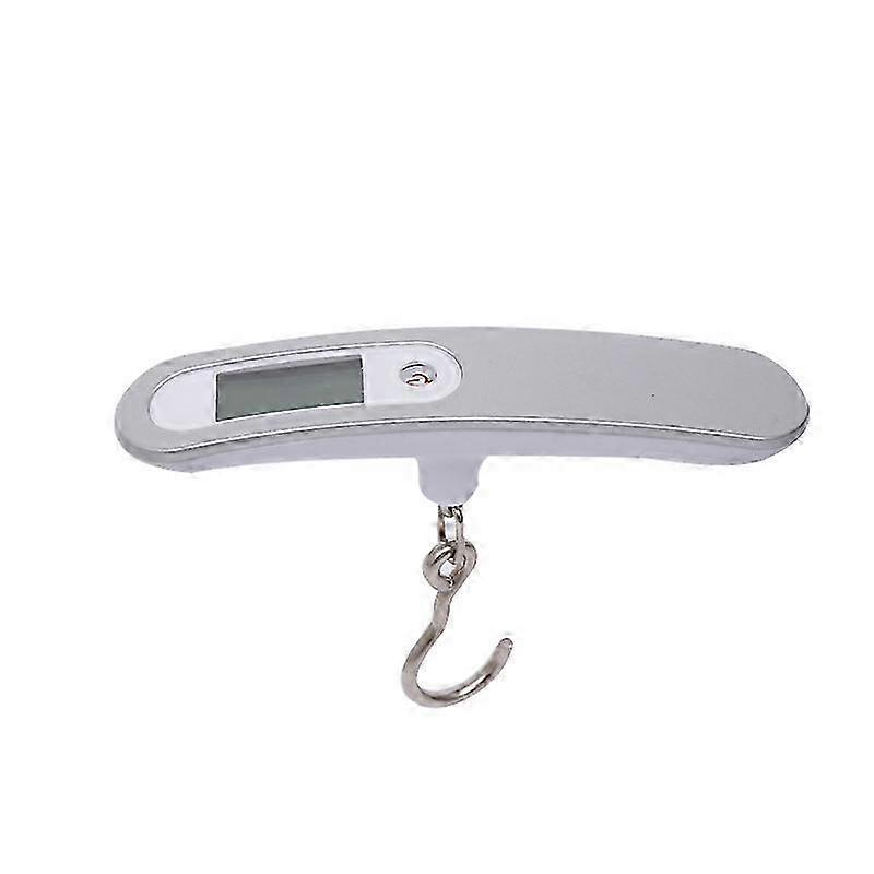 Portable Digital Luggage Scale for Suitcases with Tare Function, 110 Lb/50Kg Capacity (Silver)