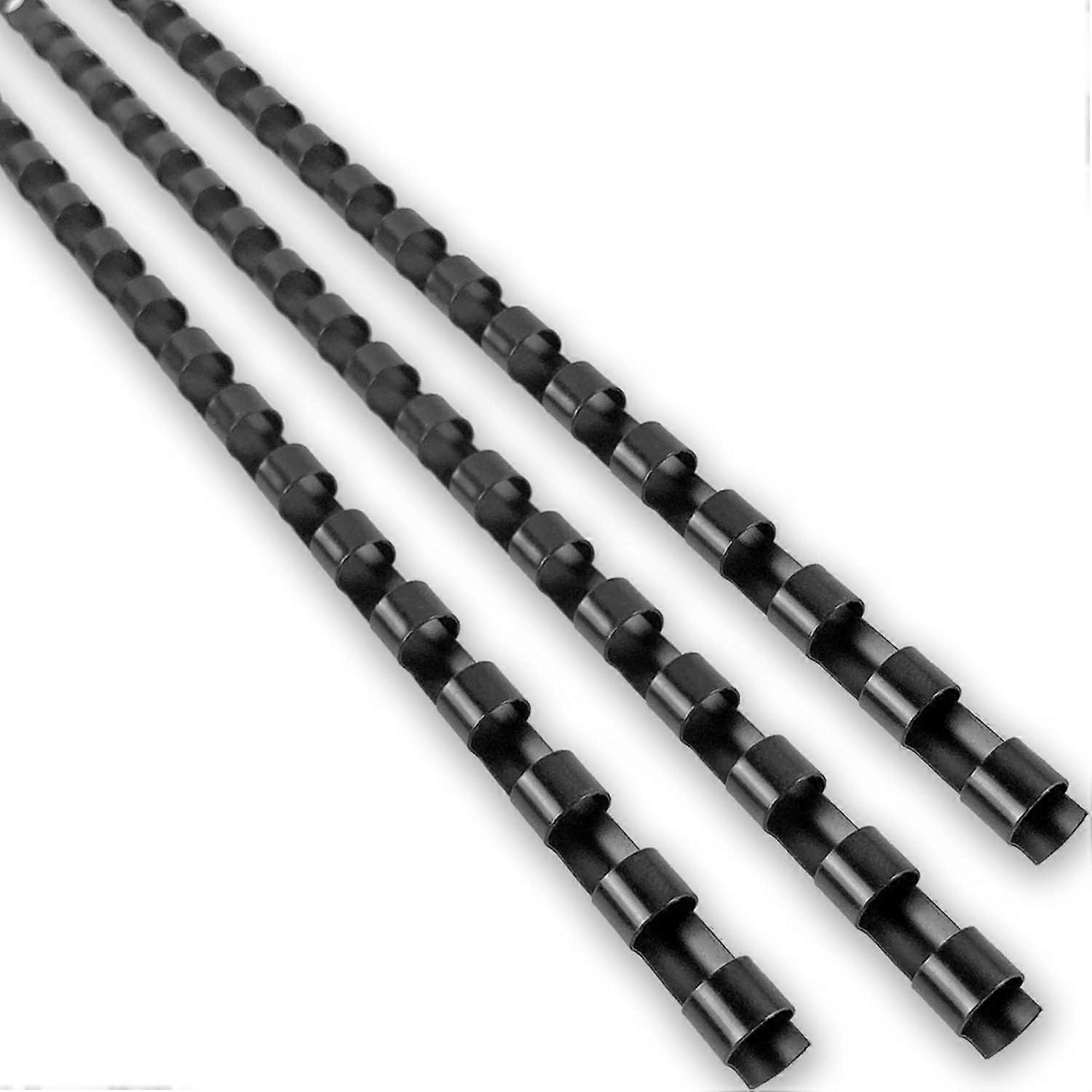 AURA Plastic Binding Combs 21 Ring, A4, 10mm Comb Binding Spines, 60 Sheet Capacity, Pack of 100, Black