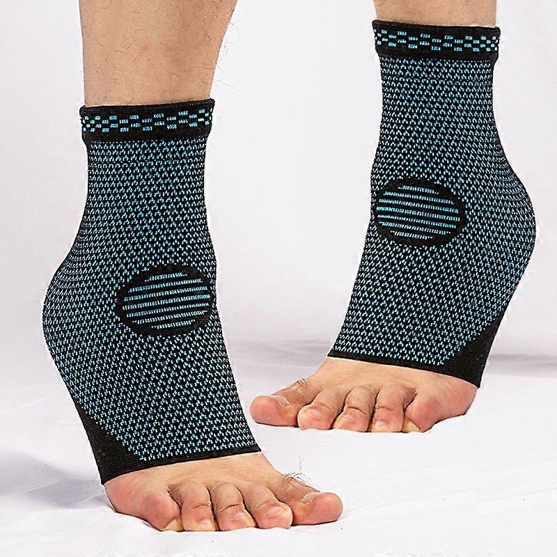 1ペアナイロンニット足首パッド圧縮サポート捻挫防止サイクリング保護具