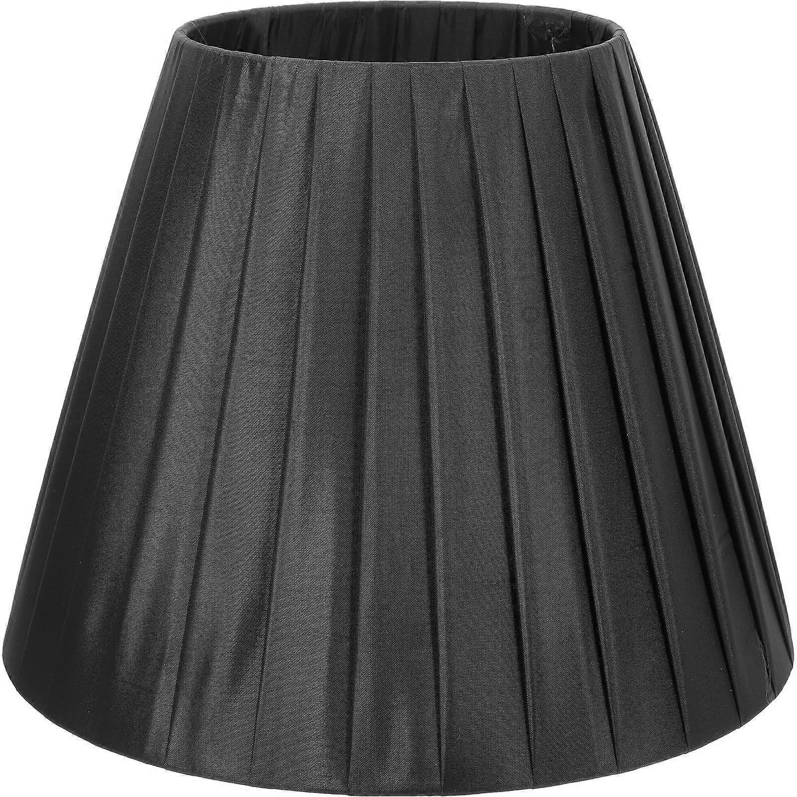 Pleated Lampshade For Floor Lamps Metal And Fabric Light Diffusion 24x19cm 1Pack