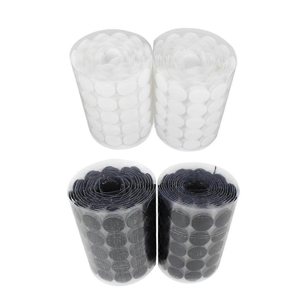Picture Hanging Strips Waterproof Double-sided Design Round Black 20mm Diameter 500Pairs