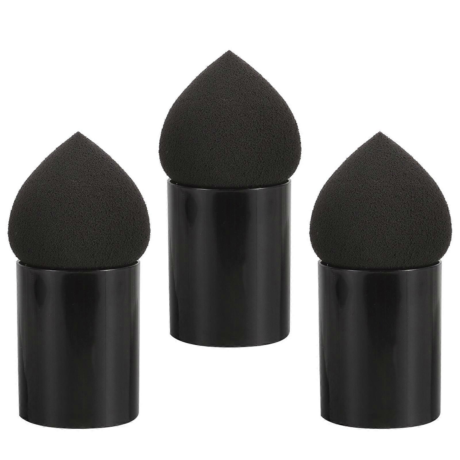 Makeup Foundation Applicator Foundation Sponges With Handle For Women Girls Daily Travel 3Pcs