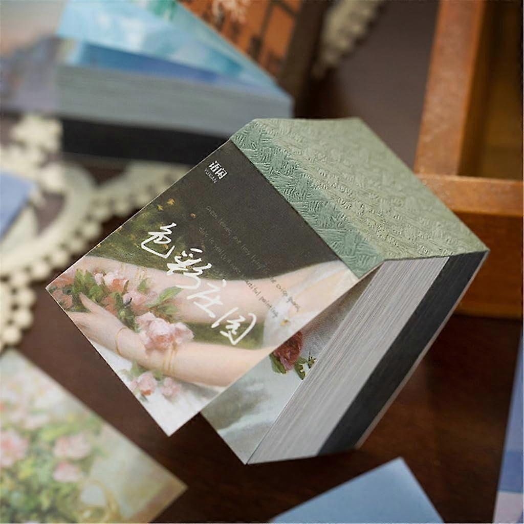 Notepad Craft Paper Retro Background Decoration Small Notebook Notes for Designers and Students Color Manor 7