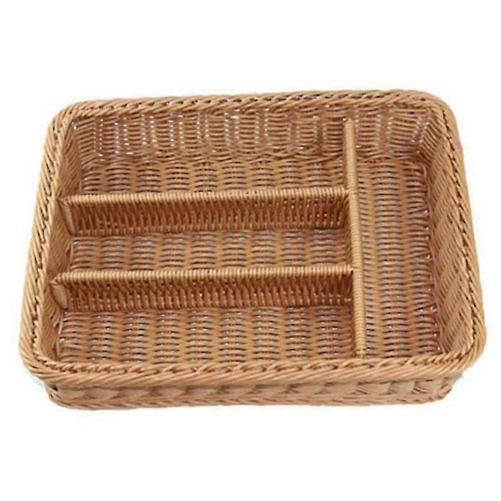 Rattan Μαχαιροπίρουνα Καλάθι Μαχαιροπίρουνα Καλάθι αποθήκευσης Μαχαιροπίρουνα Chopstick Καλάθι Rattan Desktop Συρτάρι bs