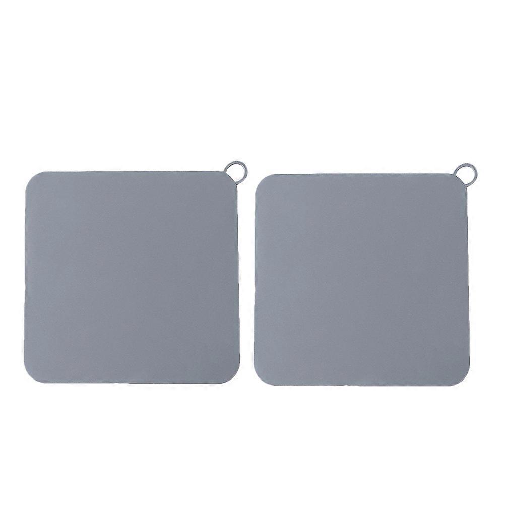 Sewer Filtering Cover Catch Hair Silicone 12x12cm Bathroom Use 2Pack