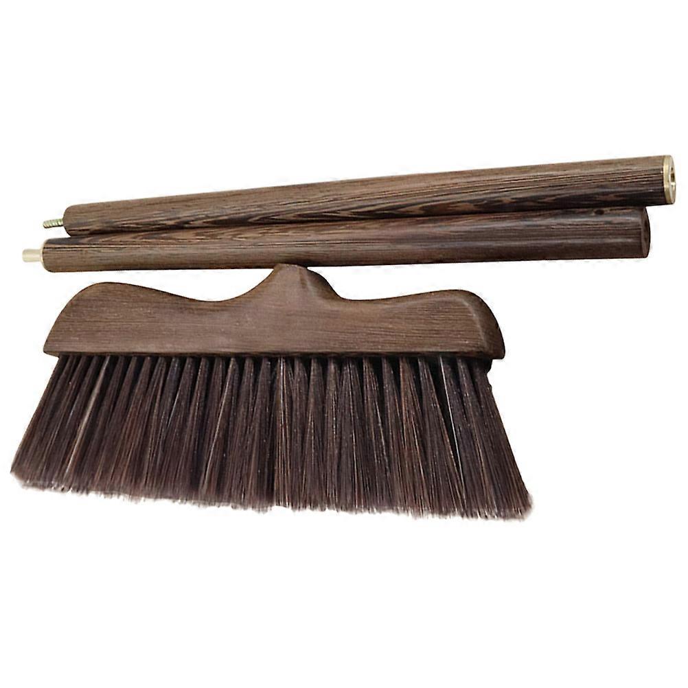Sweeping Broom Brush for Bathroom Cleaning Portable Size Wood Practical 1Set