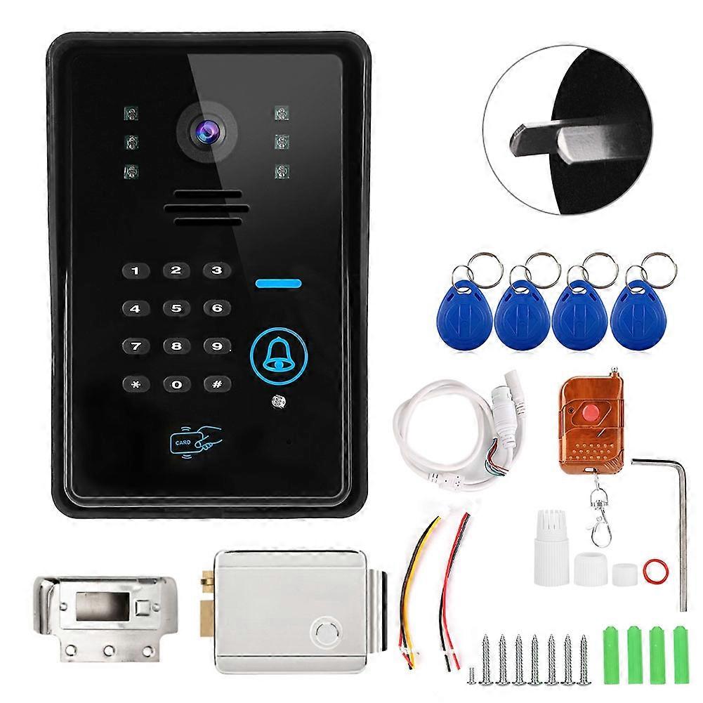 Intelligent Intercom Doorbell Wireless Video Door Phone with Electric Control Lock