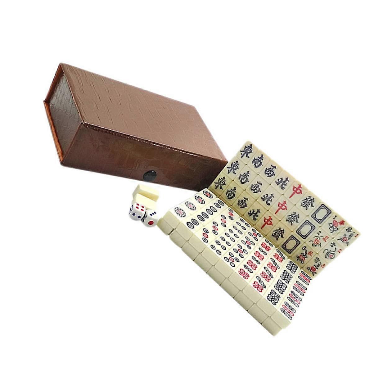 Travel Mahjong Portable Mahjong Entertainment Mahjong Joy Mahjong Beige