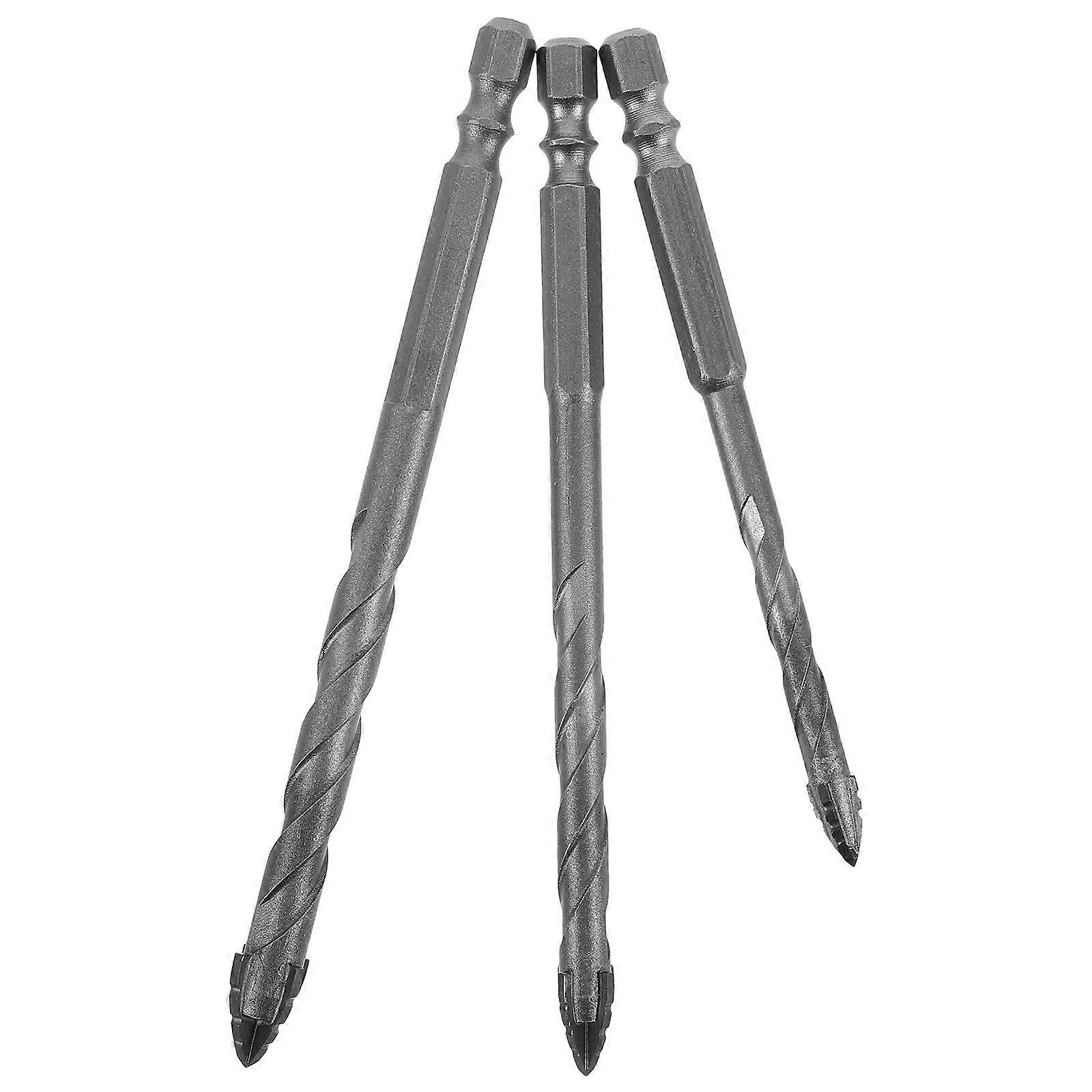 Multipurpose Drill Bits For Concrete And Tile Drilling Sharp Drill Head 3Pcs Homeowners