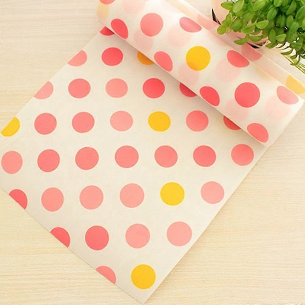 Non-Adhesive Shelf Paper Beautiful Dot Pattern Storage Liner for Drawer Table Kitchen Cabinets Pantry