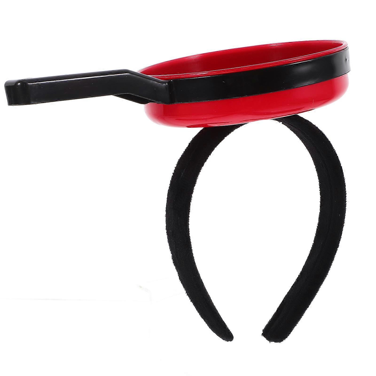 Funny Headband Unique Frying Pan Shaped Headband for Decoration