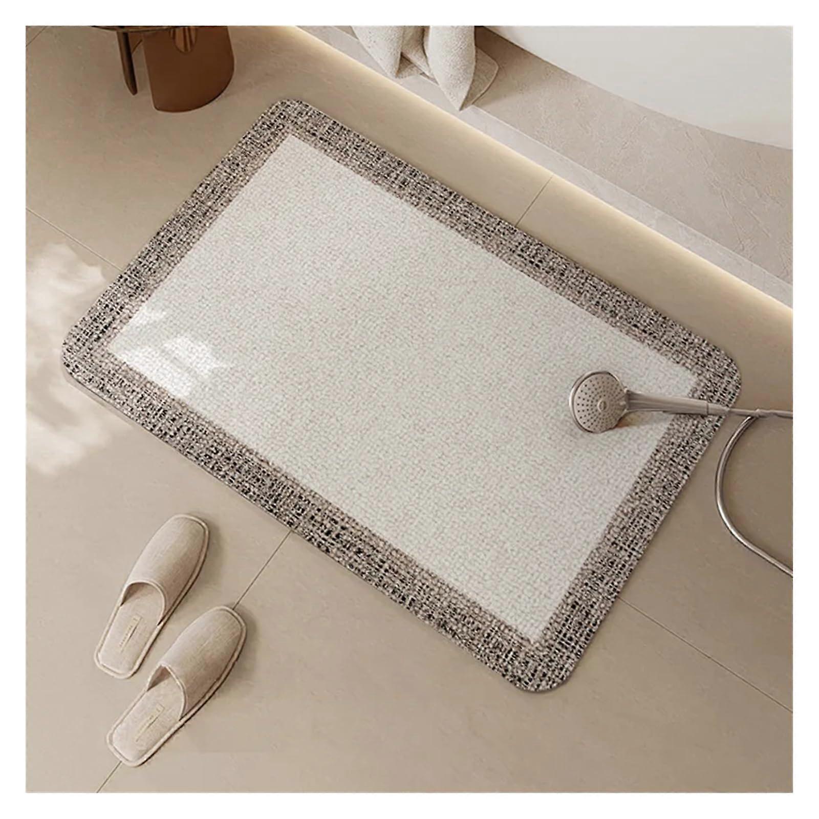 Bath Mat QuickDrying Absorbent, Soft Diatomaceous Earth, NonSlip (40CMx60CM)