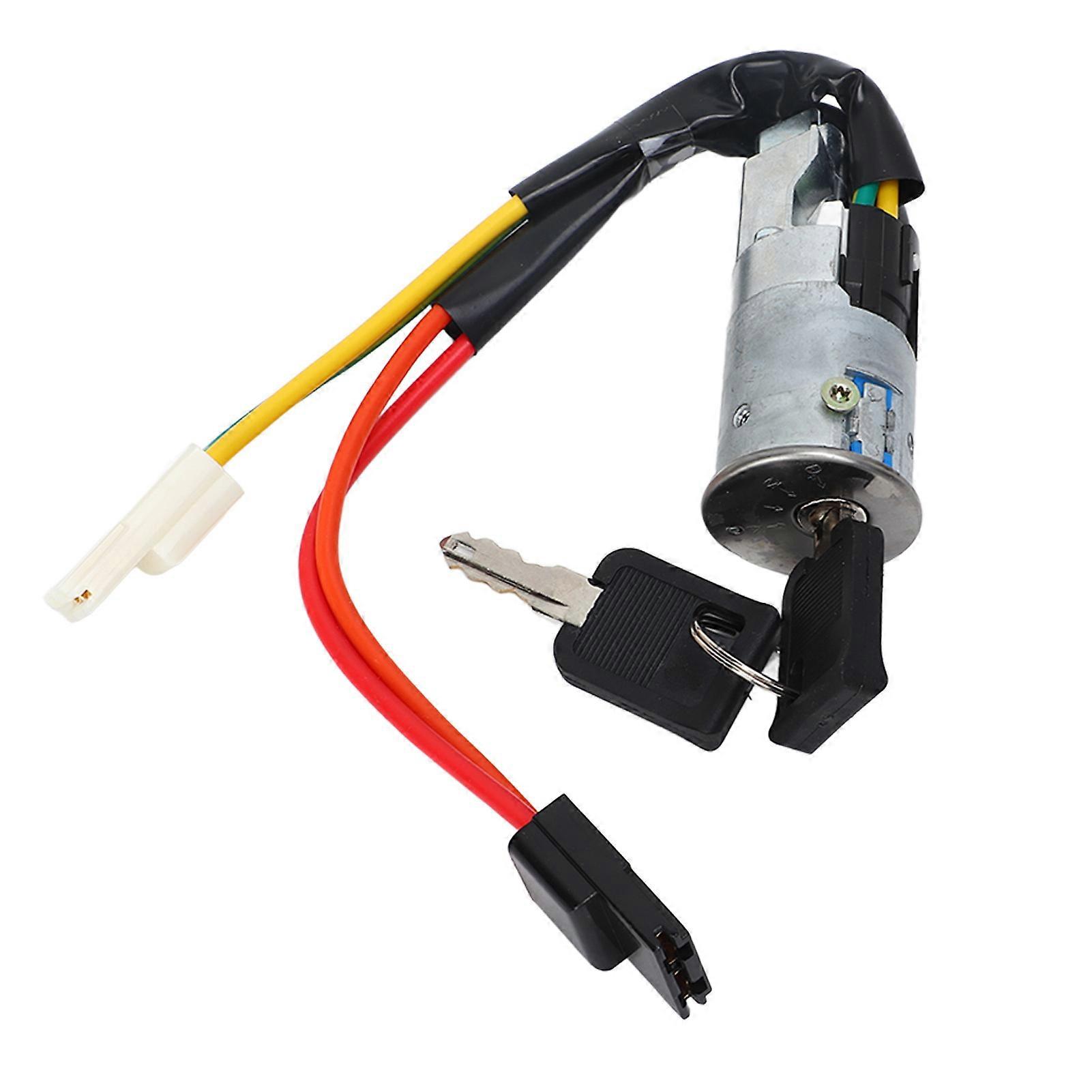 Ignition Lock Barrel Switch with 2 Key 4PIN 7701038365 Replacement for Vauxhall Vivaro Movano