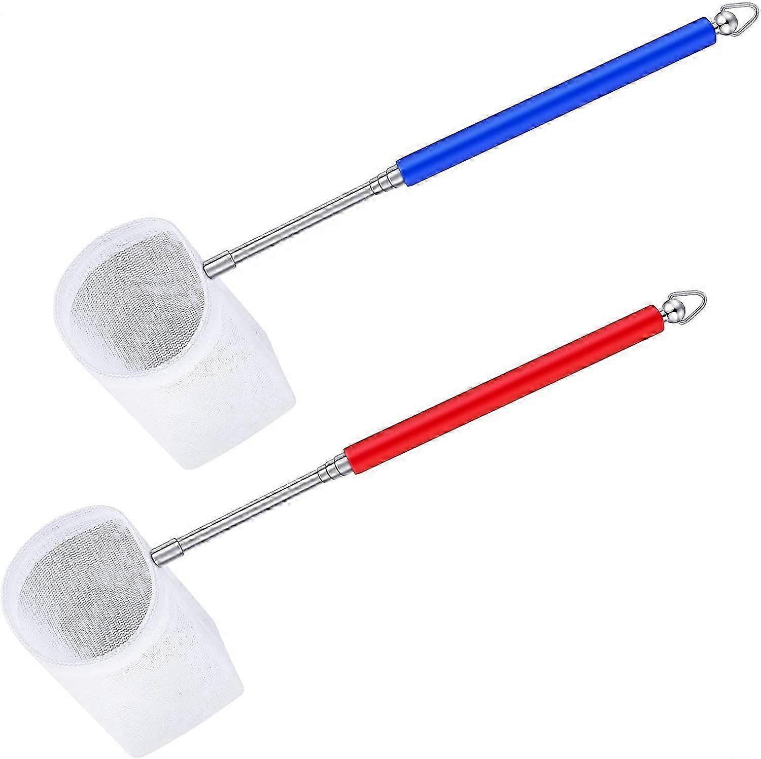 2 pièces Fish Tank Shrimp Net Poignée extensible Shrimp Net Aquarium En acier inoxydable Petit Fishi