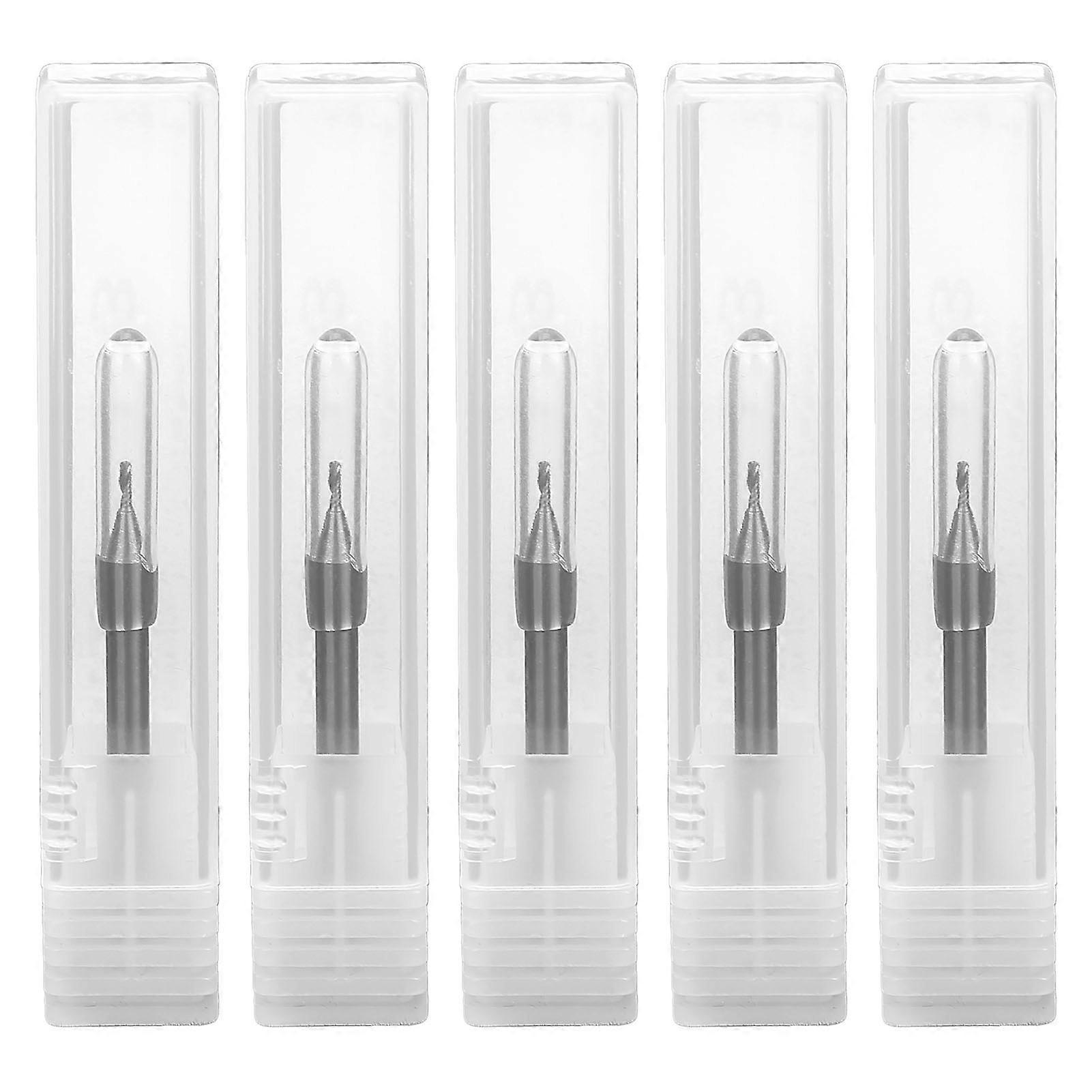 5pcs CNC End Mill Spiral Router Bit Milling Cutter Milling Machine Endmill Cutter Accessory