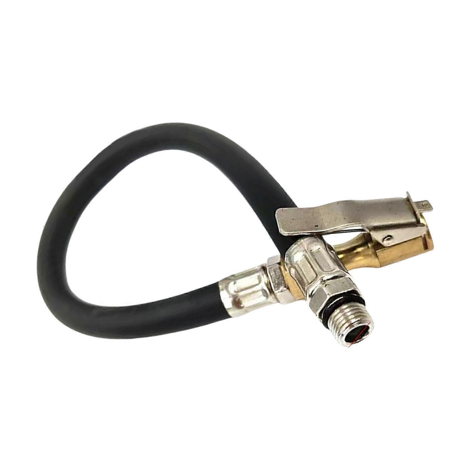 Tire Inflator Extension Hose Adapter with Quick Release, Clip On Locking Air Chuck Tire Inflation Extension Tube Multicolor