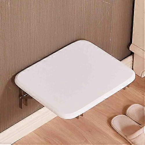 Foldable wall stool Spacesaving ultrathin folding chair for compact living spaces, White