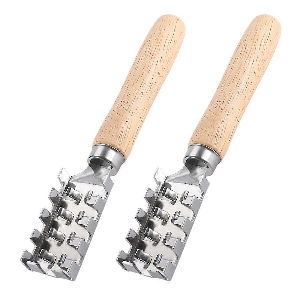 2pcs Stainless Steel Fish Scale Remover for Home Use and Portable Silver