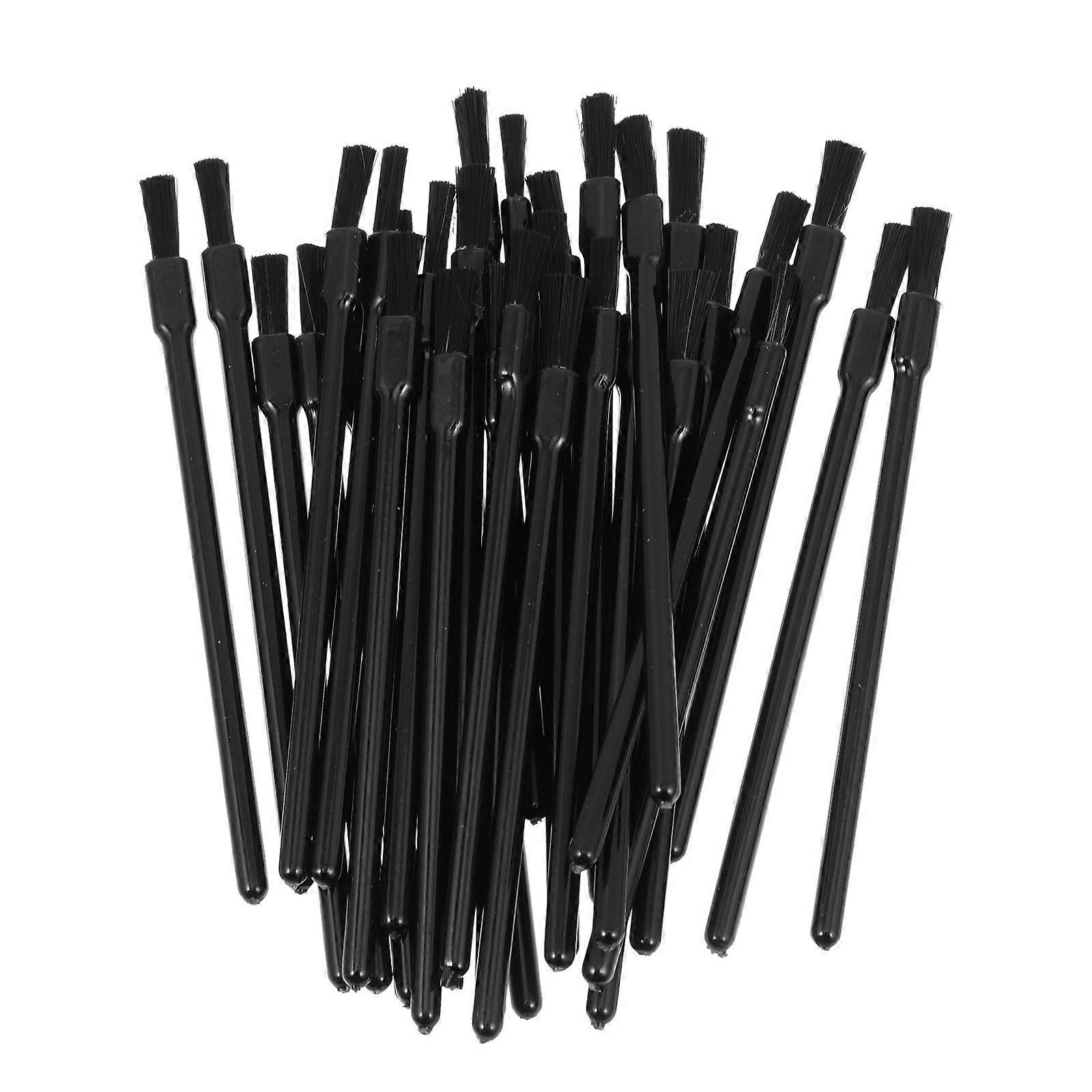 Black Plastic Lipstick Applicators Disposable Lipstick Brush for Makeup 100Pcs