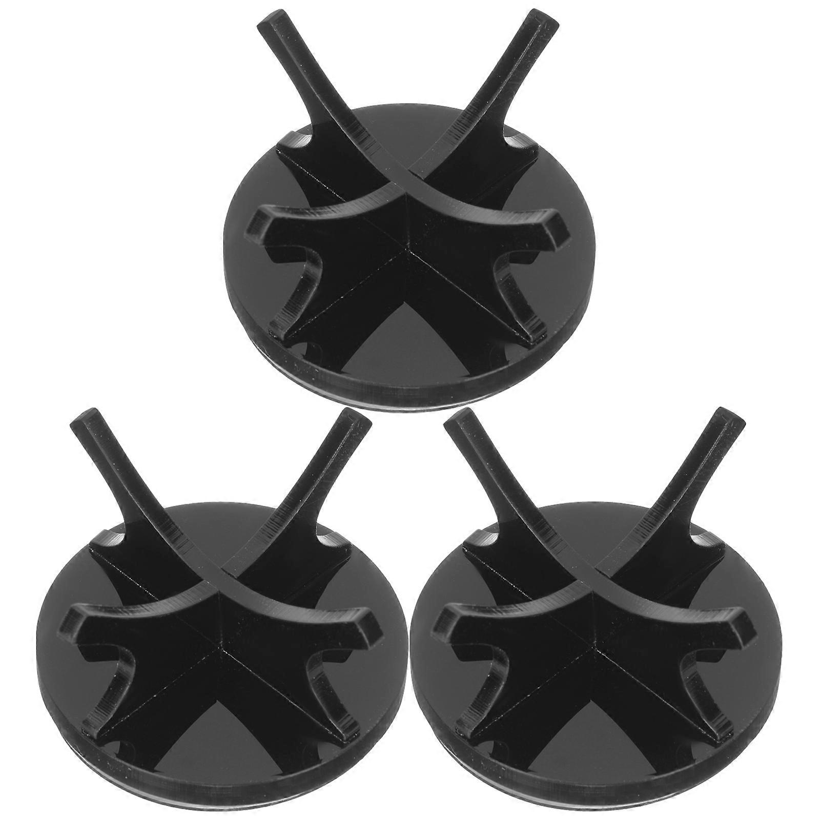 Baseball Display Stand Acrylic Set for Baseball 1Set Black Durable Holder