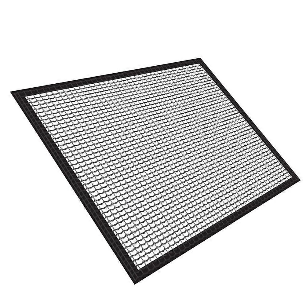 Durable Coated Mesh Grill Mat for BBQ Use Black Easy to Clean Keeps Food from Falling 2pcs