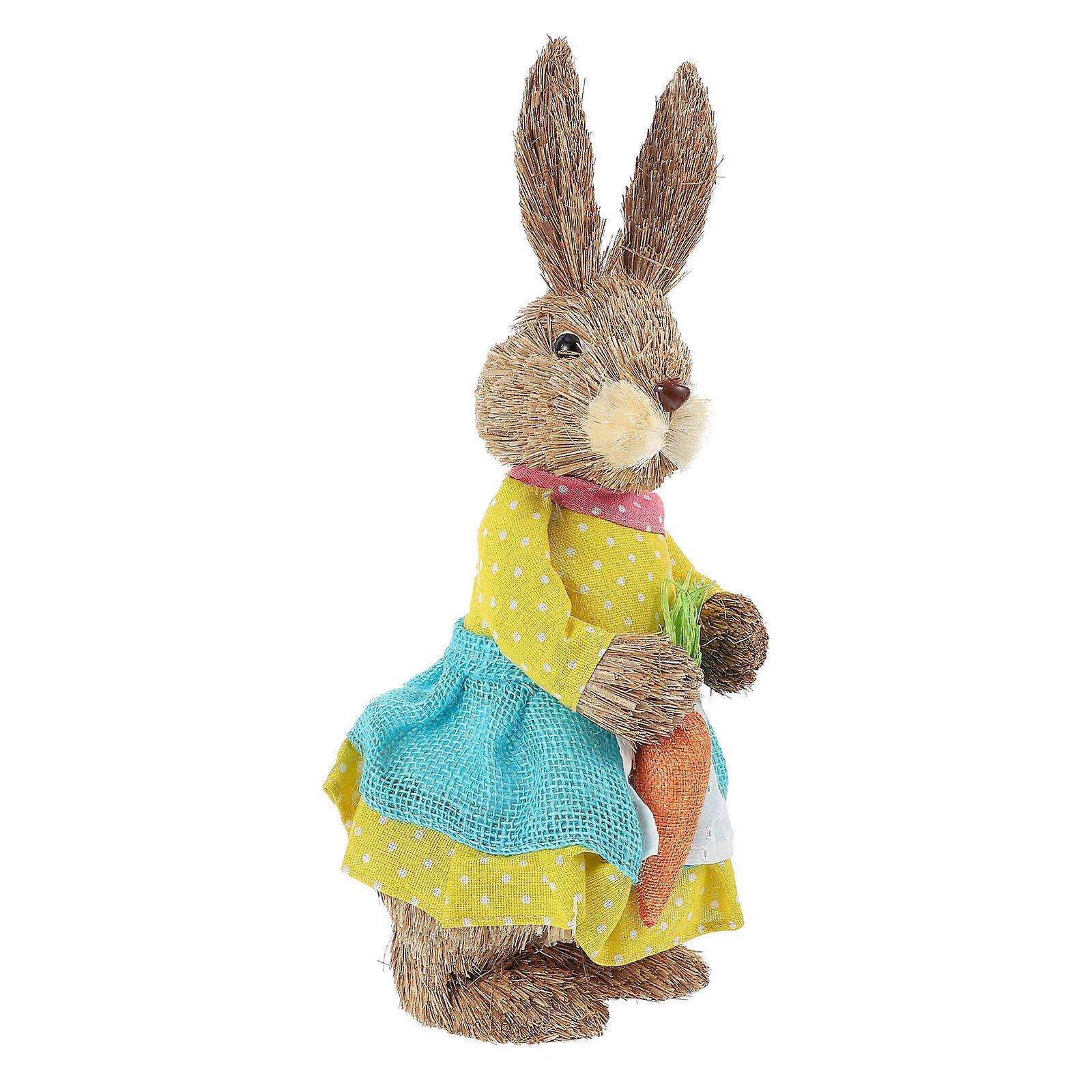 Bunny Ornament Table Bunny Foam Material Compact and Space-Saving Assorted Color for Home