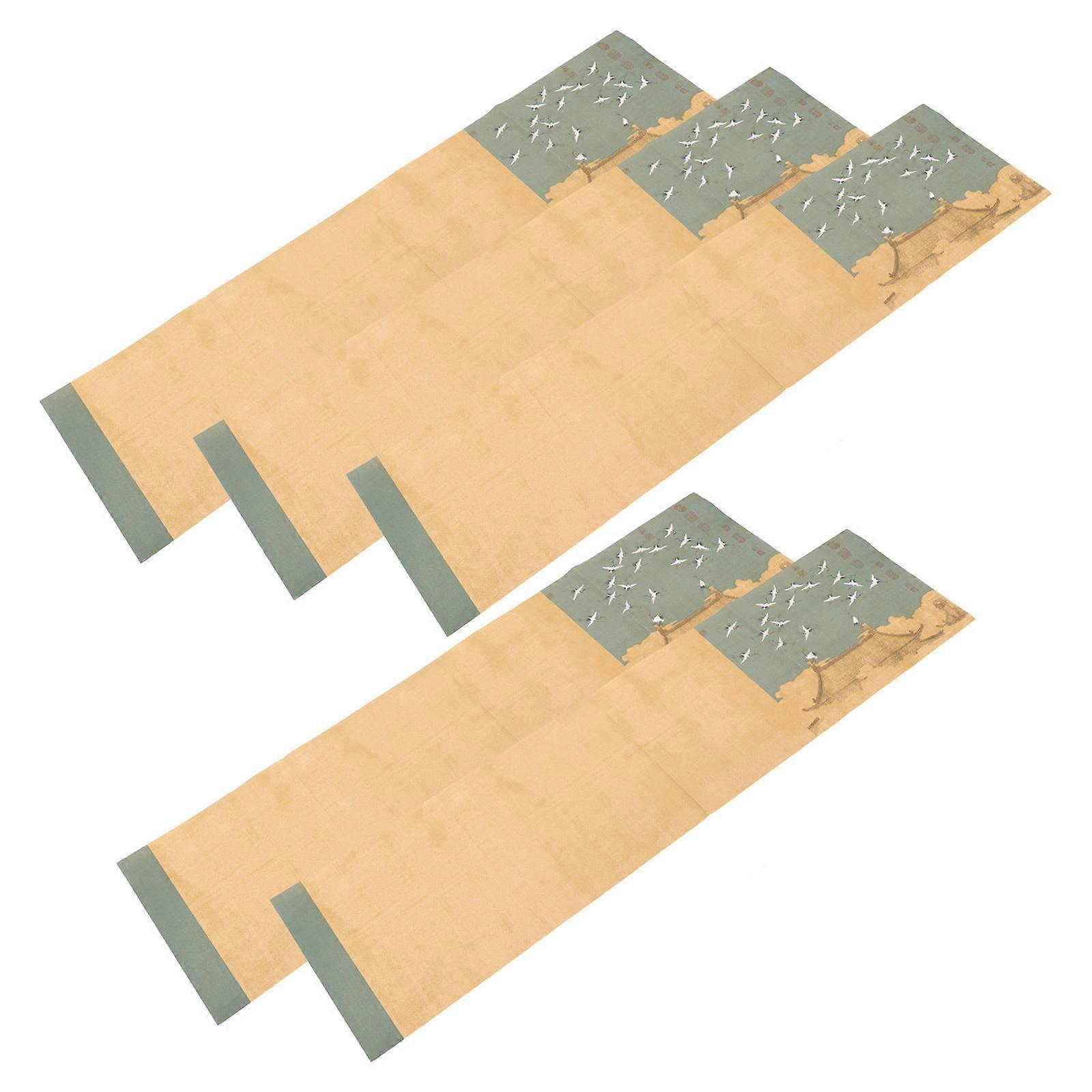 5PCS Patterned Xuan Paper for Calligraphy & Painting – Lightweight Decorative Chinese Art Paper for Beginners and Advanced Artists