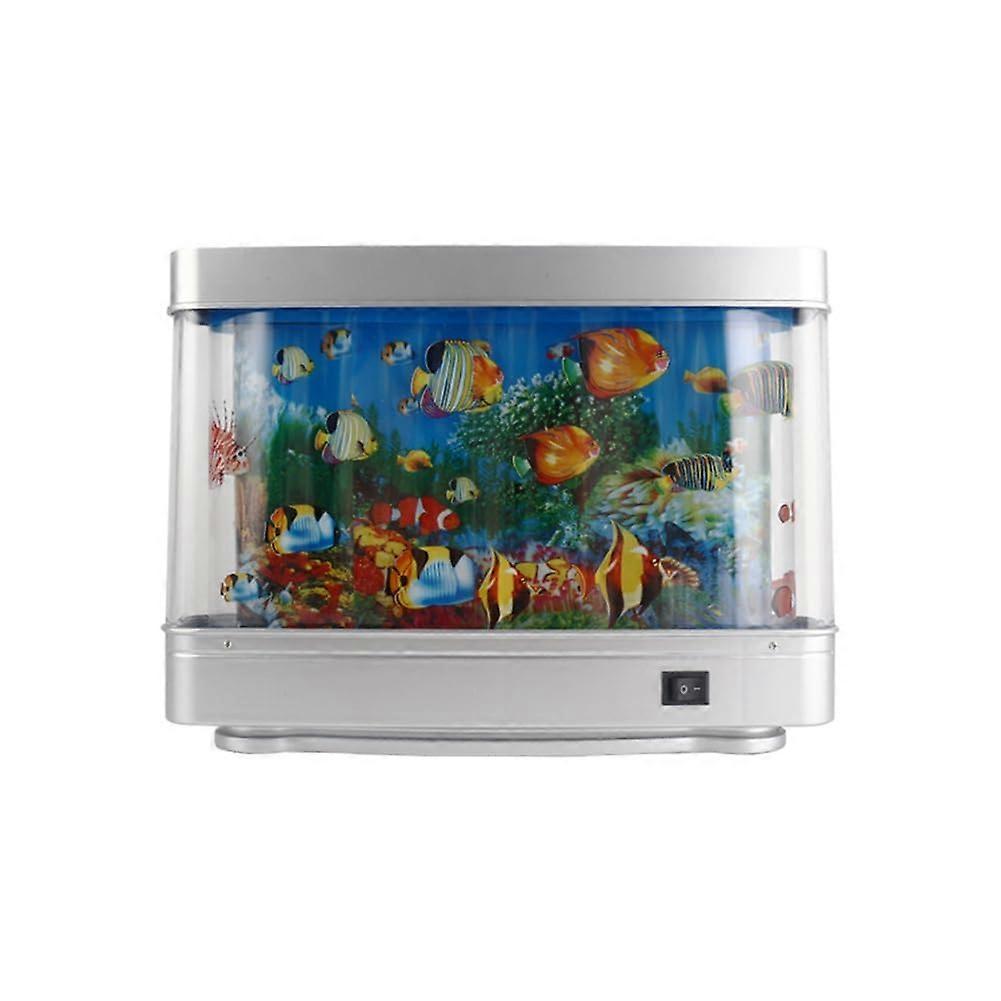 LED Aquarium Lamp Night Light Ornamental Fish Light Dynamic Virtual Ocean