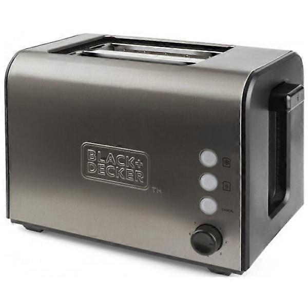 Toaster - BLACK+DECKER - BXTO900E - 2 slots - 7 levels - 3 functions Stainless steel