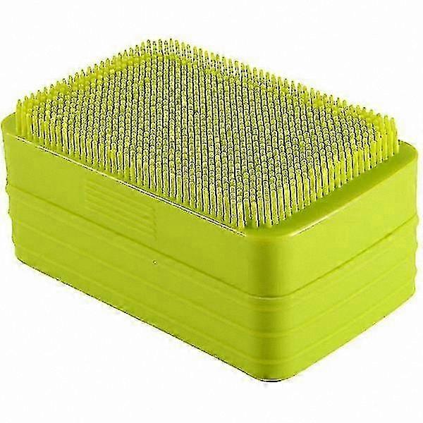 Silicone Soap Storage Case with Lid and Brush for Shower Use
