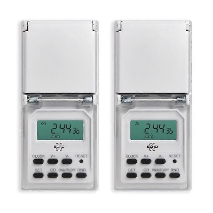 Digitale buitenklok - ELRO - TO3000 - IP44 - 3600W - Weekprogramma