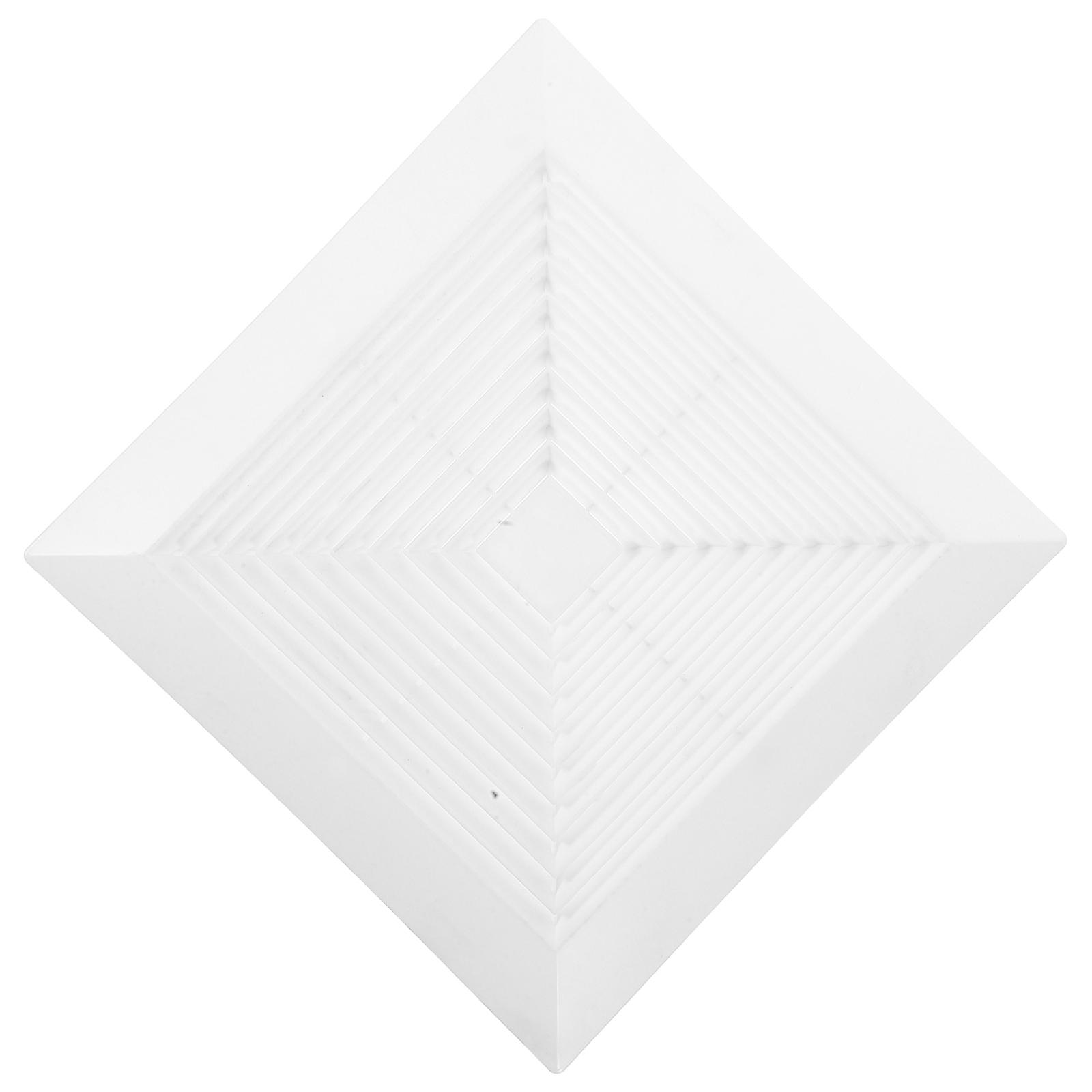 Bathroom Ceiling Fan Cover Square Exhaust Vent Grille with Springs for Wall Mount Fan Replacement – Enhanced Airflow and Improved Ventilation