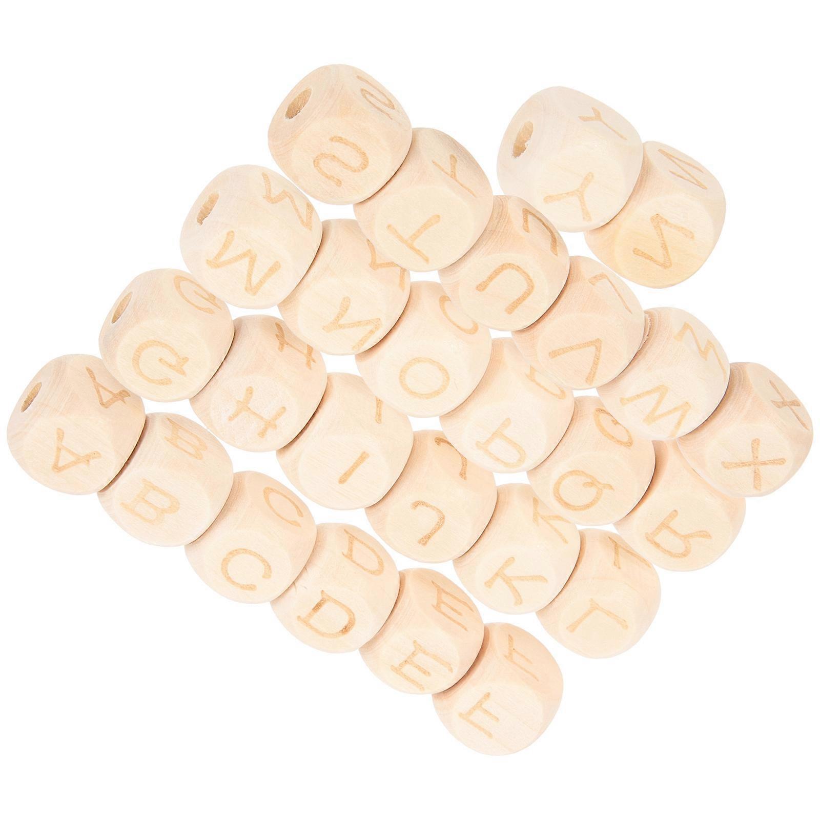 Wooden Educational Alphabet Toys for Kids Phonics Teaching Assorted Color 26 Pcs