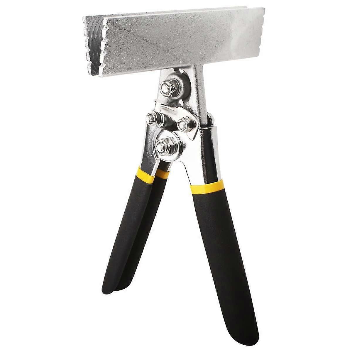 6 Inch Folding Pliers Multifunctional Metal Former Bender with Closed Lock Design Suitable for Bending Metal in Metal Processing (Straight)