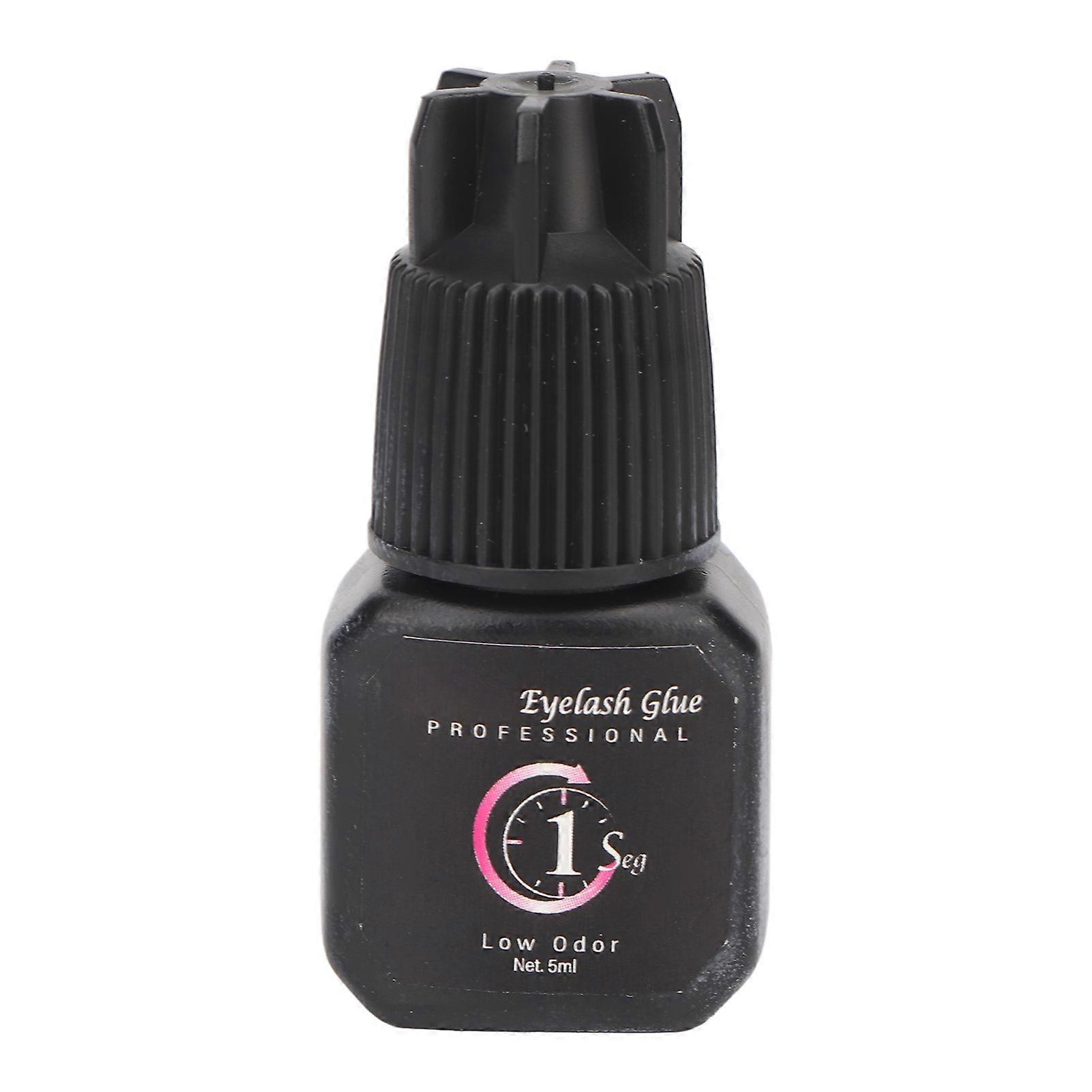 Eyelash Extension Glue 1S Drying Time 60 Days Lasting Less Odor Hypoallergenic Individual Lash Glue 5ml Black 