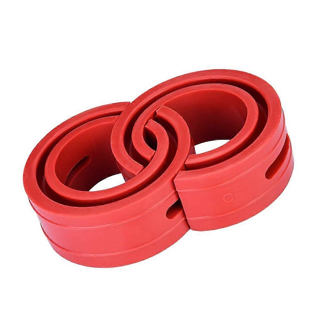 Car Shock Absorber Set Type C Red 2-Pack Shock Absorber Cushions And Bumper Spring Pads