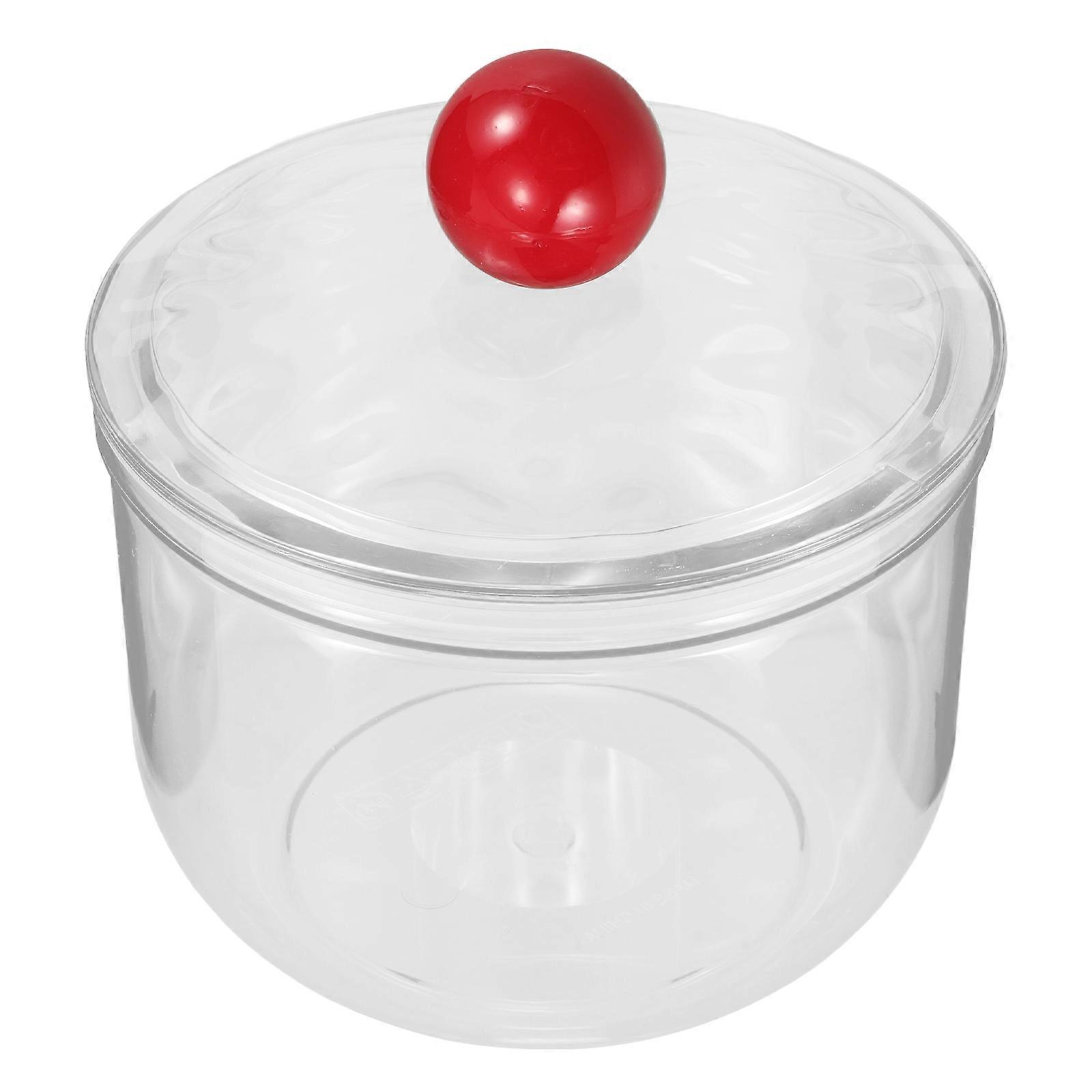 Toothpick Container Transparent Plastic Canister Jar with Tight Seal for Kitchen