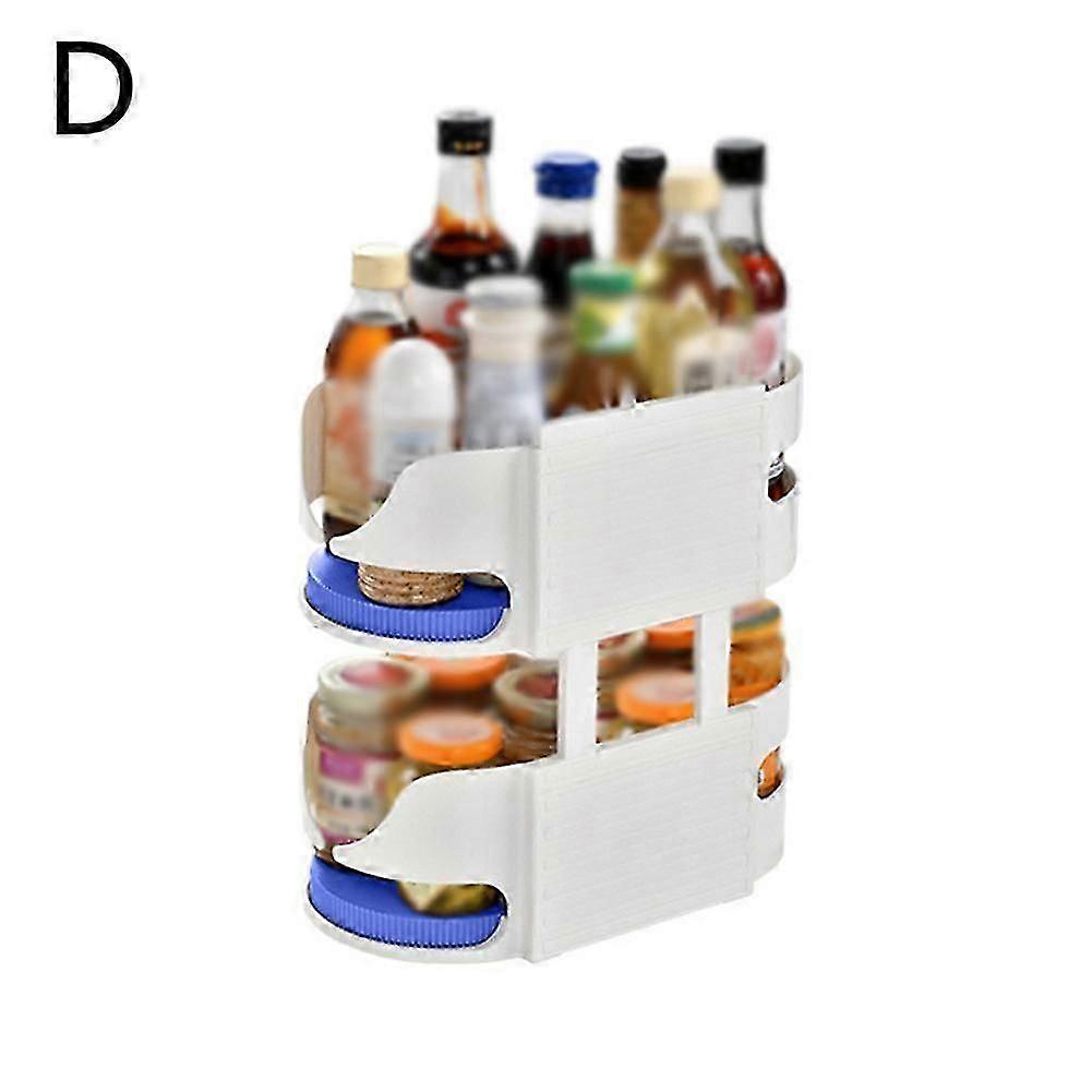 Rotating Kitchen Storage Rack for Bottles & Jars - Space-Saving UK Home Solution