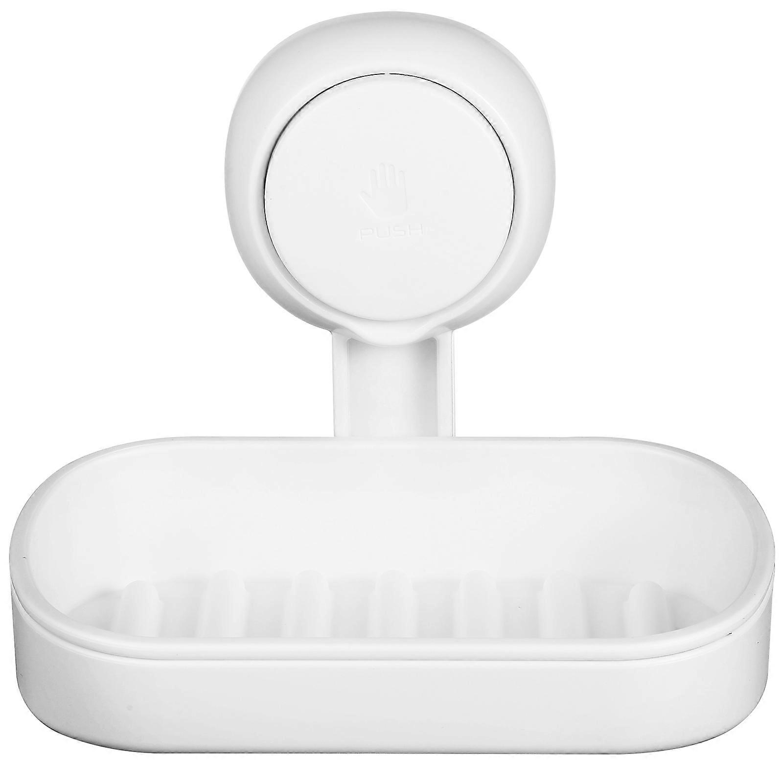 Wall Mount Soap Holder with Suction Cup for Shower – Efficient Drainage Soap Box for Bathroom Essentials – Modern Design, Multi Functional Use